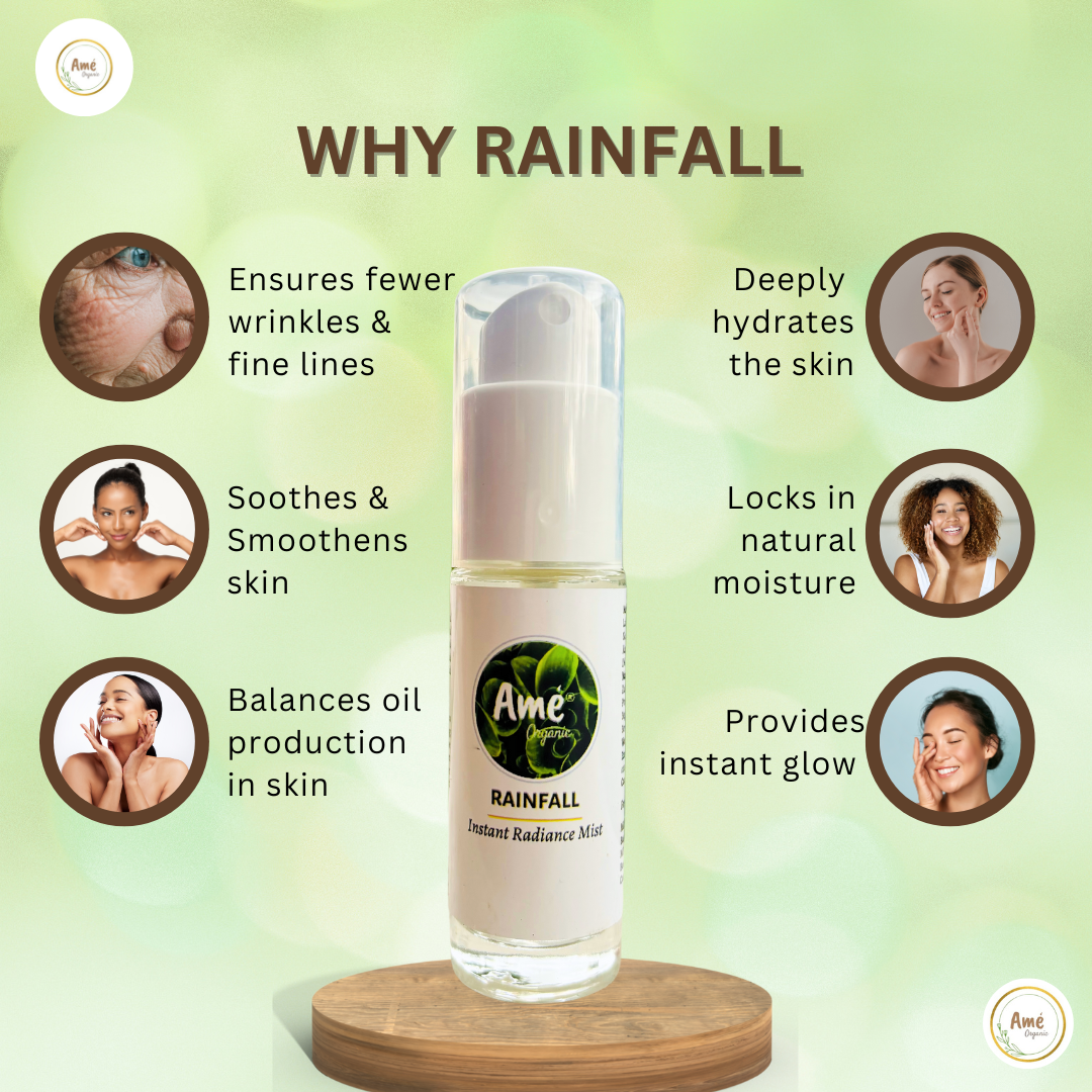 Rainfall | Instant Glow Face Mist | Stress Buster 30mL