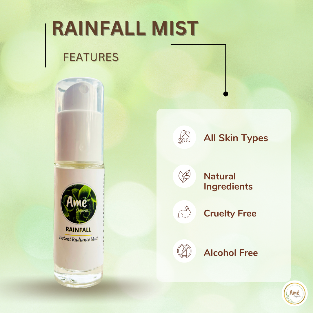 Rainfall | Instant Glow Face Mist | Stress Buster 30mL