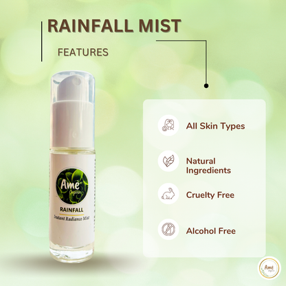 Rainfall | Instant Glow Face Mist | Stress Buster 30mL